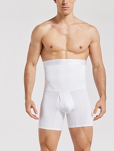  Herren Formwäsche Schwitzgürtel Körperformer Einfarbig Einfach Heim Täglich Nylon Abspecken Elastische Taille Winter Herbst Schwarz Weiß