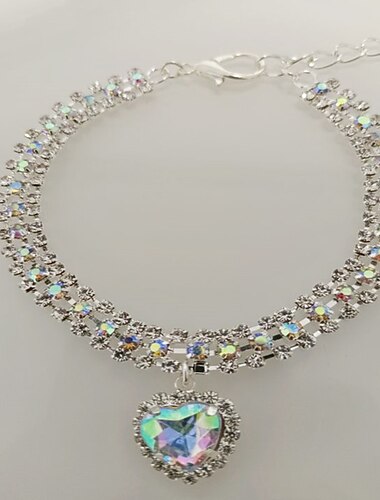  2 stücke perlen hundehalsband bling strass katze hochzeitshalsband katzenhalsbänder verstellbare mädchen hundehalsbänder für kleine hundemädchen welpen katzenhalsband zubehör