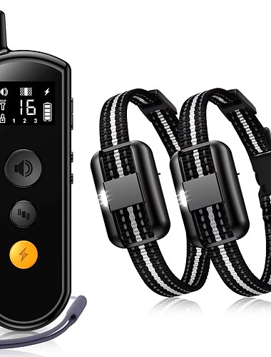  Dog Training Shock Collar For Dogs With Remote Remote Controlled Dog Three Operating Models Dog Safety ABS+PC Behaviour Aids For Pets