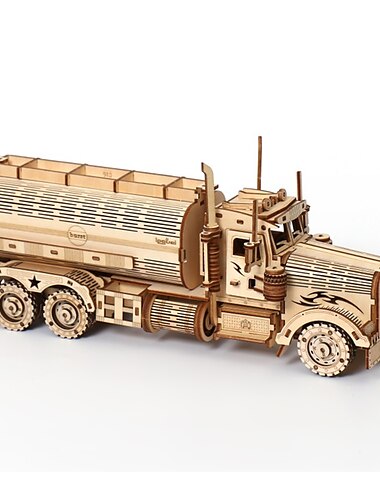  3D Wooden Puzzles DIY Model  Puzzle Toys Tank Car (Small)  Gift for Adults and Teens Festival/Birthday Gift