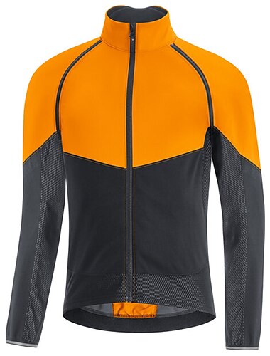  Per uomo Maglia da ciclismo Manica lunga Bicicletta Maglietta / Maglia Superiore con 3 tasche posteriori Ciclismo da montagna Cicismo su strada Traspirante Asciugatura rapida Traspirazione umidit