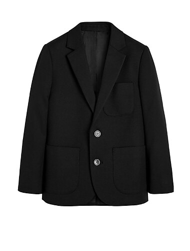  Děti Chlapecké Blazer Kabát Svrchní oděvy Pevná barva Dlouhý rukáv Kabát Formální Základní Denní Černá Námořnická modř Šedá Zima Podzim 7-13 let