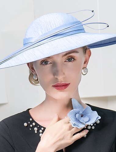  Sombreros de poliéster elegantes a la moda con pluma 1pc boda/fiesta/tocado de noche
