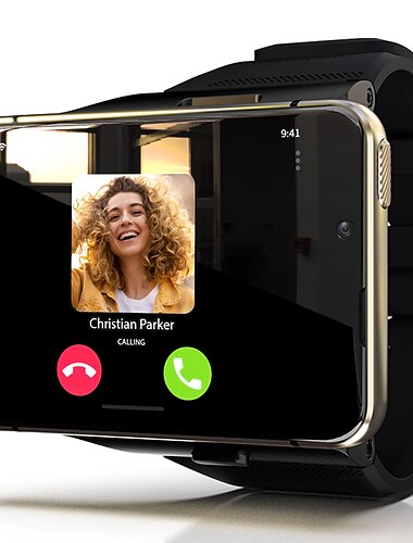  LOKMAT APPLLP Max Smartwatch 2.88 Zoll Smartwatch Fitnessuhr Smart Watch Telefon Bluetooth Schrittzähler Schlaf-Tracker Sitzende Erinnerung Kompatibel mit Android iOS Damen Herren GPS Langer Standby