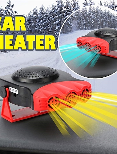  Car Heater/Fan Portable Electric 12V 200W 2 in 1 Heating/Cooling Fan Functions Quick Heating Car Defroster Defogger Controller