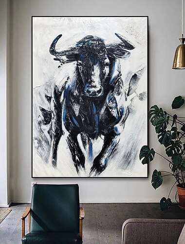  手作りの手描きの油絵の壁現代抽象馬キャンバス絵画家の装飾の装飾ロールキャンバスなしフレーム未延伸