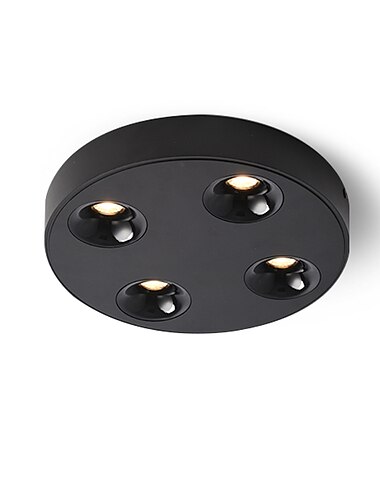  plafonniers led dimmable 4 lumières en aluminium style moderne finitions peintes led 220-240v