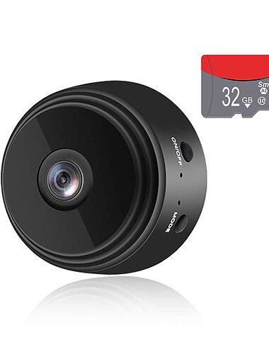  A9 Mini Camera 1080P IP Camera IR Night Magnetic Wireless Voice Video Surveillance Wifi Smart Home Security Camera with Safe Motion Detection Alarm Function Infrared Night Vision
