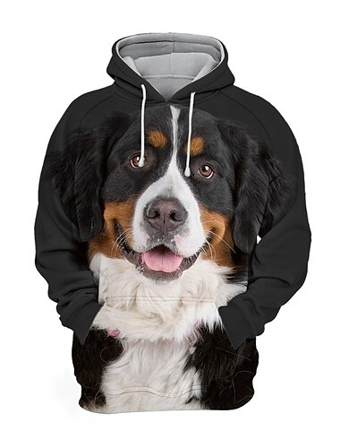  Herren Hund Grafik-Drucke Hoodie Sweatshirt Kapuze Hoodies Pullover Hoodie Sweatshirt Kapuze Langarm Sweatshirt mit Kapuze Mit Kapuze Sportbekleidung 3D-Druck Casual Täglich Sport 1 2 Bedruckt