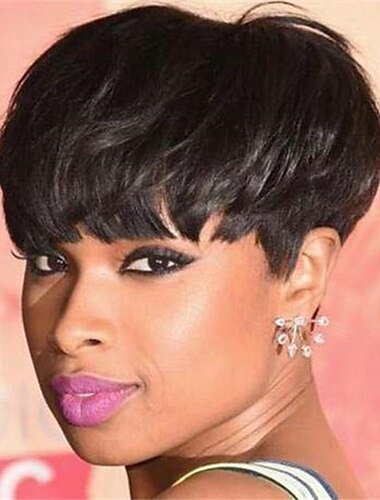  peluca de pelo corto pelucas para mujeres negras corto pixie cortes pelucas para mujeres negras recto corto negro señoras pelucas sintético corto pelucas para mujeres negras las mujeres afroamericanas