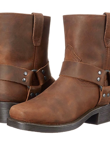  Homme Bottes Bottes Cow boy Bottes Demonia Classique Décontractées Extérieur du quotidien Casual Quotidien Polyuréthane Bottine / Demi Botte Mocassins Noir Marron Eté Printemps Automne