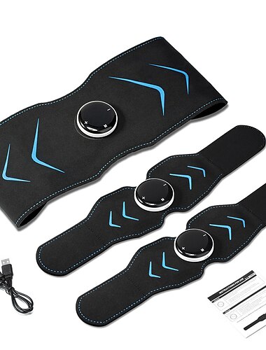  ems elektrische buiklichaam afslankriem tailleband slimme buikspierstimulator abs trainer fitness afvallen vetverbranding
