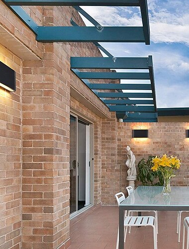  Zewnętrzna zewnętrzna lampa ścienna LED wodoodporna nowoczesna prosta kinkiet na dziedziniec korytarz salon sypialnia lampka nocna ultra cienka tylna lampa ścienna 12W