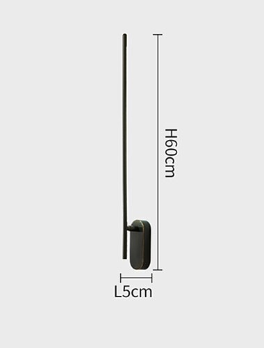  LED Wall Lights linear Indoor, Minimalist Led Wall Lamp , Linear Wall Mounted Lamp Fixture Bathroom Dining Room Corridor Living Room(White/Warm White Light)/Brass
