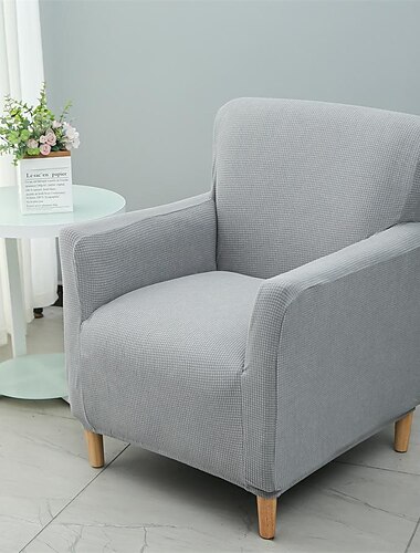  Stretch-Sofabezug für Sessel, Schonbezug, 1-Sitzer-Couch, Möbelschutz mit elastischem Boden für Kinder, Haustier