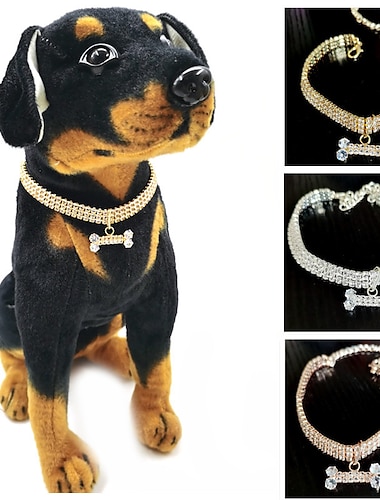  2 шт. жемчужные ошейники для собак маленькие собаки кошки ожерелья со стразами комплект ожерелья кристалл домашнее животное щенок ожерелье регулируемые украшения для собак для домашних животных