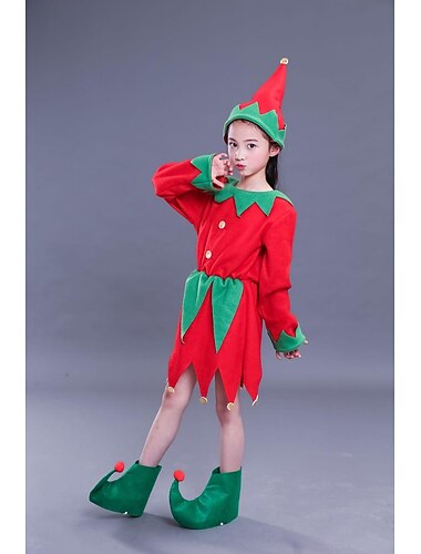  Mikulás Manó Felszerelések Divatos karácsonyi ruha Férfi Női Fiú Lány Karácsony Cosplay jelmez Gyermek Felnőttek Karácsony szenteste Karácsony Parti Felső Ruha Nadrágok Kalap