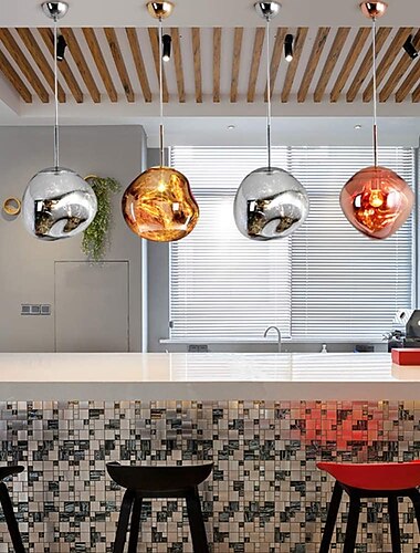  20 cm Enkel ontwerp Plafond Lichten & hangers Metaal Glas LED Noordse stijl 110-240 V