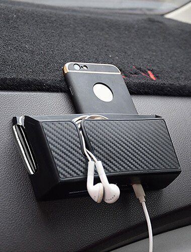  車の携帯電話収納ボックス自己粘着フロントシートカーオーガナイザーユニバーサル車両ダッシュボードポケットホルダーカーアクセサリーカーアクセサリー