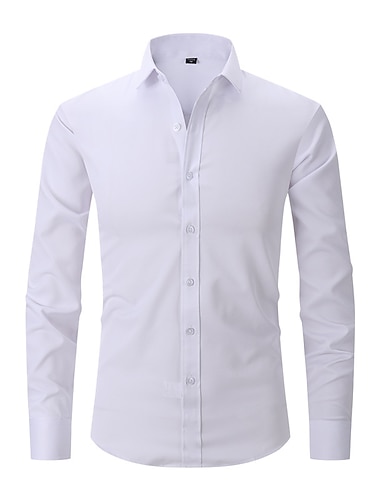  Klassisch Retro Vintage Goldene Zwanziger Hemd Gentleman Gangster Trauzeugen Schmale Passform Herren Hochzeit Hochzeitsgast Party-Abendmode Erwachsene Hemd Ganzjahres