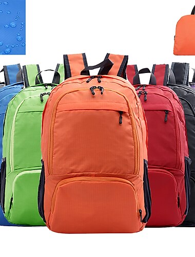  20 L Рюкзаки Легкий упаковываемый рюкзак Походные рюкзаки С защитой от ветра Дожденепроницаемый Дышащий Складной Легкость На открытом воздухе Йога Охота Рыбалка Пешеходный туризм Нейлон