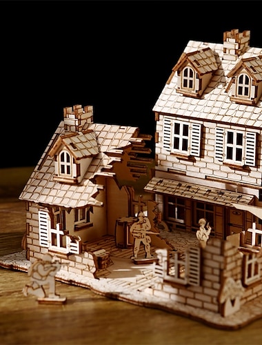  3D dřevěné puzzle kutilský model válečného puzzle z roku 1942 jako dárek pro dospělé a dospívající festival / dárek k narozeninám