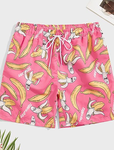  Hombre Graphic Flamenco Bañador largo Pantalones de Surf Pantalones de Natación Media cintura Moda Hawaiano Estilo clásico Casual Diario Festivos con forro de malla Cintura elástica Estampado