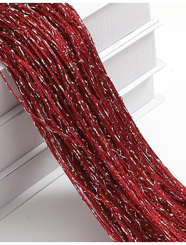  1 個 100 センチメートル * 200 センチメートルフライスクリーンフリンジタッセルカーテンストリングスパークルカーテン寝室のカーテンルームのインテリアディバイダードア窓の装飾