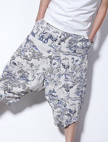 Herren Sommer-Shorts Strandshorts Kurze Hosen Caprihose Kordelzug Elastische Taille Bedruckt Grafik-Drucke Komfort Atmungsaktiv Wadenlänge Outdoor Casual Täglich Modisch Strassenmode 1 3