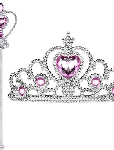  Märchen Prinzessin Elsa Tiara Zubehörset Niedlich Film Cosplay for Mädchen Kinder Maskerade