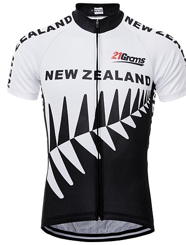  Herre Sykkeltrøyer Mønstret Canada Nasjonalflagg Kortermet Sykkel Jersey Topper med 3 baklommer Fjellsykling Veisykling UV-bestandig Hurtigtørkende Tilbake Lomme Svettereduserende sport Vinrød Rød