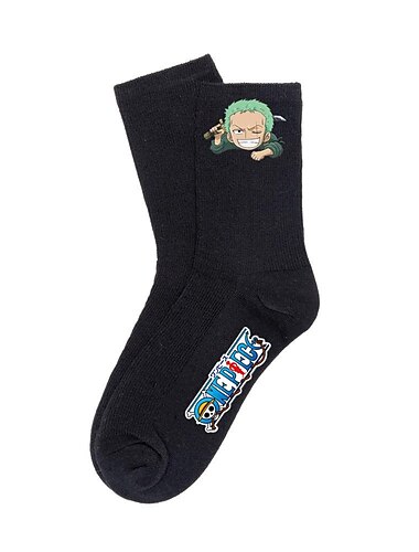  Inspiriert von One Piece Affe D. Ruffy Nico Robin Roronoa Zoro Anime Cosplay-Zubehör Socken Herren Damen Halloweenkostüm
