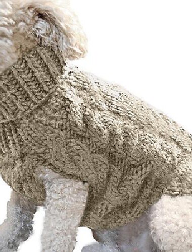  Hundemantel, Nmch Pullover für kleine Hunde, gestrickt, für Haustiere, Katzen, Hundepullover, warmes Hunde-Sweatshirt, Hunde-Winterkleidung, Kätzchen, Welpen, Rollkragenpullover, Hundepullover (blau,