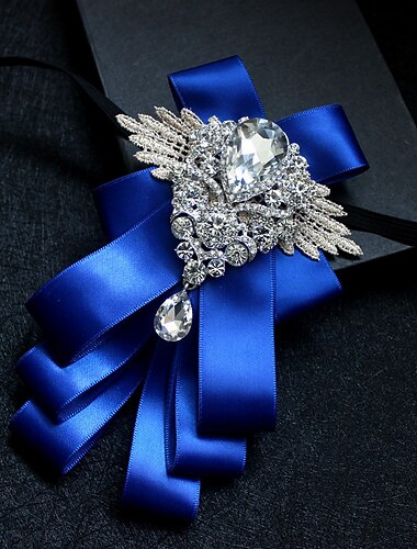  Voor heren Modieus Vlinderdas Effen Kleur Zwart Champagne Geel 2023