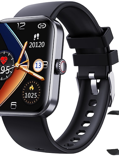  2022 neue Blutzucker-Smartwatch für Männer, voller Touchscreen, Sport-Fitness-Uhr, IP67, wasserdicht, Bluetooth für Android, iOS, Smartwatch Menbox