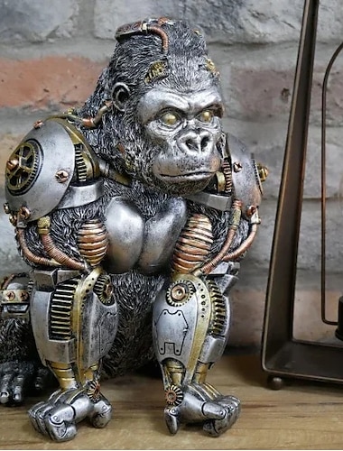  steampunks stijl dierensculptuur mechanisch dierornament decoratie zware industrie decoratie hars mechanische decoratie hanger nieuwjaarsdecoratie