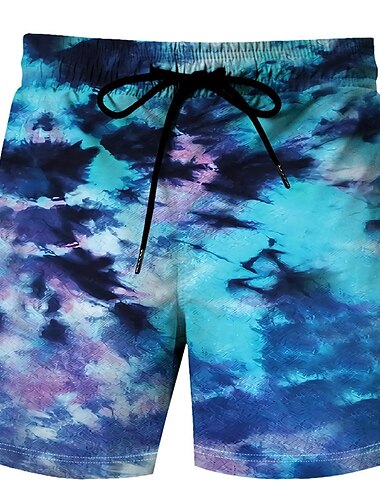  Homme Teinture par nouage Maillots de bain Shorts de bain Shorts de Surf Taille Moyenne Streetwear Élégant Style Classique Occasionnel Plage Fête Cordon de serrage Taille Élastique Designer Vêtement