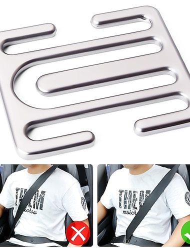  Clips de cinturón de seguridad de 2 uds, ajustador de cinturón de seguridad universal, todos los modelos de automóviles, clip de cinturón de seguridad de metal, mejora la comodidad de conducción,