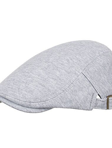 Men's Flat Cap Newsboy Cap Cabbie Cap Newsboy Hat Black Dark Navy Cotton 1920s Fashion Modern Contemporary Gentle Outdoor clothing Casual Daily Plain Classic