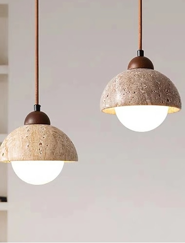  led taklampa marmor metallfinish justerbar mini glas pendellampor för kök över diskbänk, matsal varmvit 110-220v glödlampa ingår