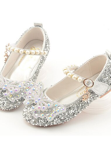  Die Eiskönigin Märchen Prinzessin Elsa Mary-Jane-Schuhe Pailletten Film Cosplay for Mädchen Kinder Karneval Maskerade