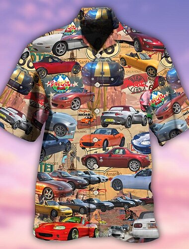  Homme Automatique Chemise Chemise hawaïenne Chemise Aloha Manche Courte Chemise Col rabattu Tropique Mode Hawaïen Casual Hawaïen Vacances Jaune S M L