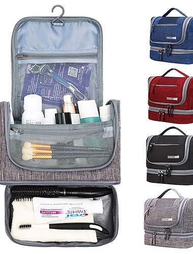  متعددة الوظائف ماكياج جاف فصل الرطب وغسل حقيبة السفر سعة كبيرة حقيبة تخزين حقيبة محمولة