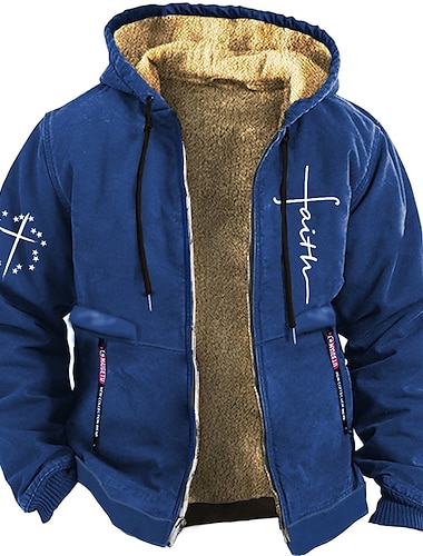  Hombre Graphic Letra Manga Larga Sudaderas Con Capucha Básico Casual Deporte Deportes Invierno Azul Piscina Marrón Gris Ropa Diseñador Estampado en caliente S M L XL XXL 3XL