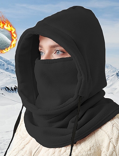  Pasamontañas térmico de invierno, máscara facial con forro polar, máscara de ciclismo, polaina ligera a prueba de viento para el cuello, deporte al aire libre, moto, esquí, snowboard, camping de montaña