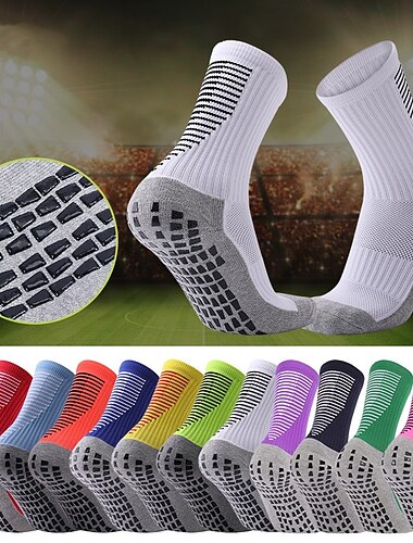  Calcetines para correr 1 Par Hombre Mujer Calcetines hasta el Tibio A prueba de resbalones Transpirable Secado rápido Dispersor de humedad Entrenamiento de gimnasio Baloncesto Corriendo Correr Fútbol