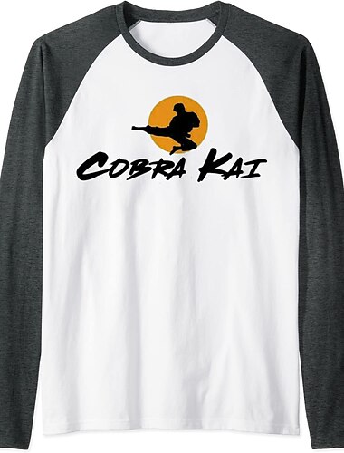  Cobra Kai Karate barn T-skjorte Anime Tegneserie Animé 3D 3D Graphic Til Par Herre Dame Voksne Maskerade 3D-utskrift