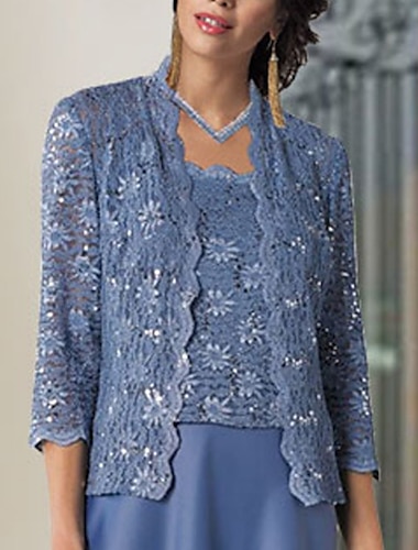  sjaal&amp; omslagdoek huwelijksgast damesomslagdoek omslagdoeken moeder puur elegant zonbescherming 3/4 mouw kant herfst bruiloft omslagdoeken met pure kleur voor feestavond alle seizoenen