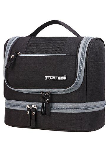  Multifunktionale Trocken-Nass-Trennung Make-up und Waschtasche Reise-Aufbewahrungstasche mit großer Kapazität, tragbare Hängetasche