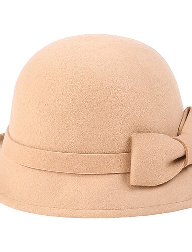  Ee 2022 automne et hiver chapeau laine seau chapeau décontracté vacances rétro nœud papillon femmes coréen polyvalent chapeau